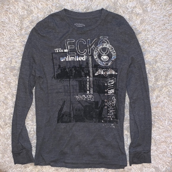 Ecko Unlimited Other - Ecko Unltd Men’s Gray Thermal Graphic Tee